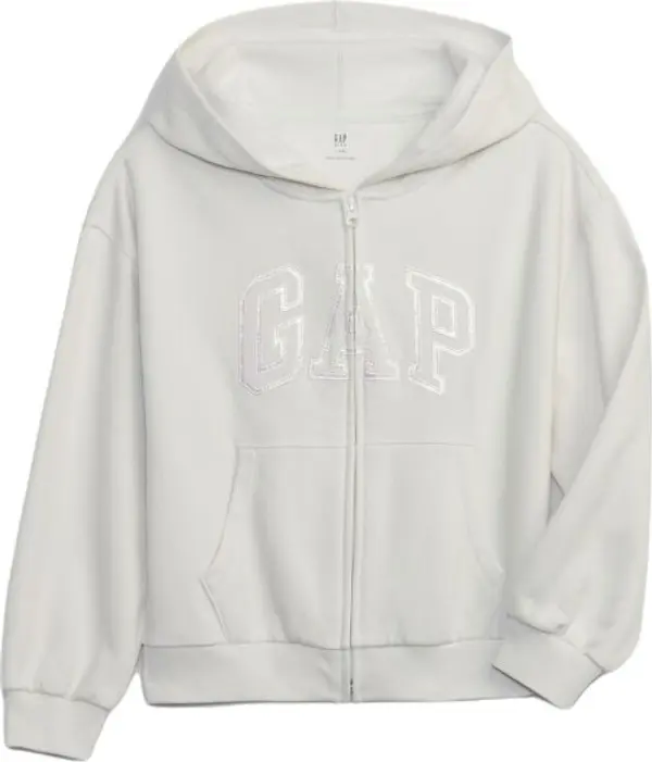 GAP GAP LOGO Детски суитшърт, бяло, размер