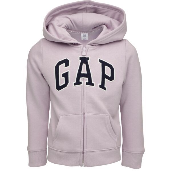 GAP GAP LOGO FULLZIP Момичешки суитшърт, лилаво, размер