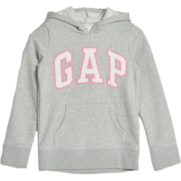 GAP GAP LOGO HOOD Горнище за момичета, сиво, размер
