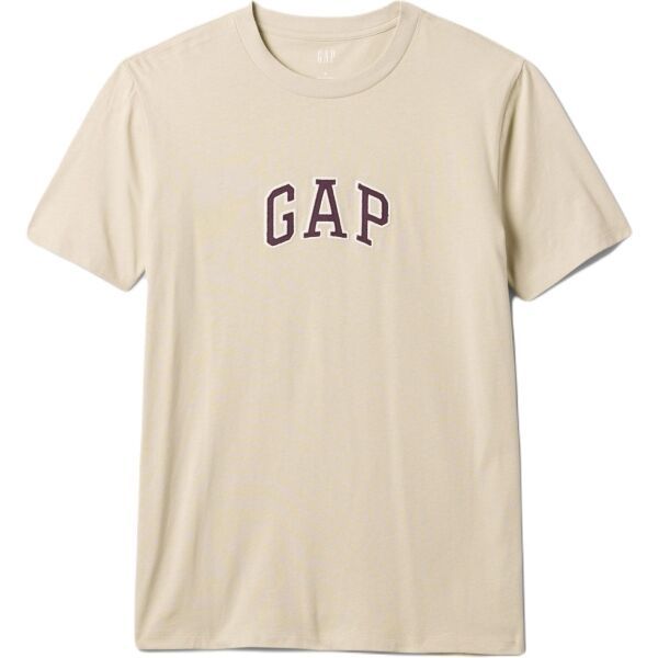 GAP GAP LOGO Мъжка тениска, бежово, размер