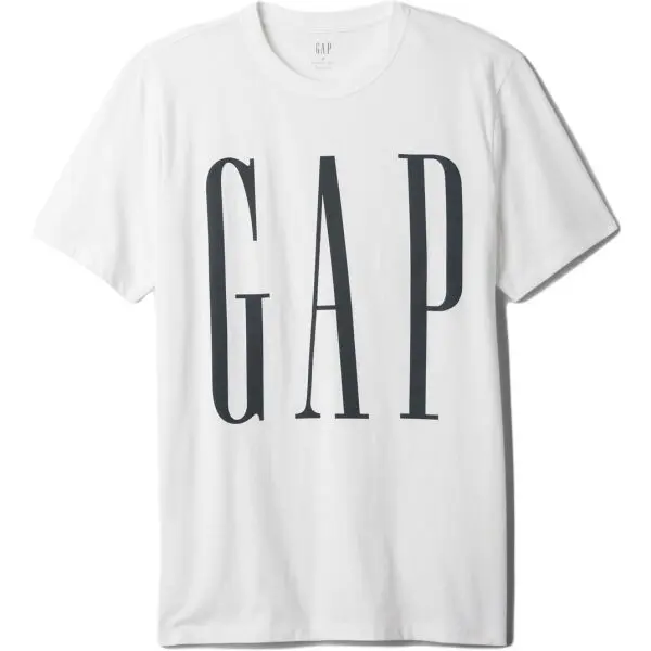 GAP GAP LOGO Мъжка тениска, бяло, размер