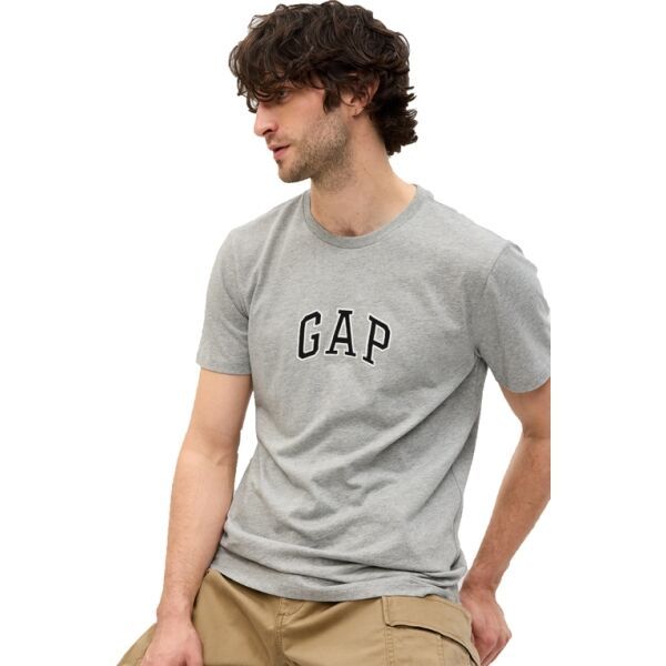 GAP GAP LOGO Мъжка тениска, сиво, размер
