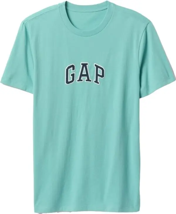 GAP GAP LOGO Мъжка тениска, светло-зелено, размер