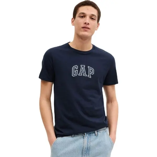 GAP GAP LOGO Мъжка тениска, тъмносин, размер