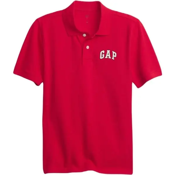 GAP GAP LOGO PIQUE POLO Детска тениска, червено, размер
