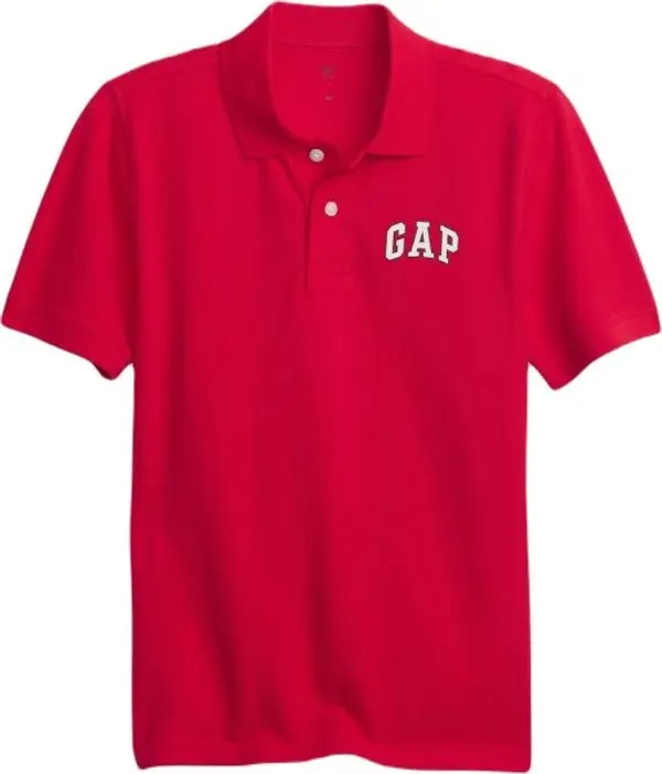 GAP GAP LOGO PIQUE POLO Детска тениска, червено, размер