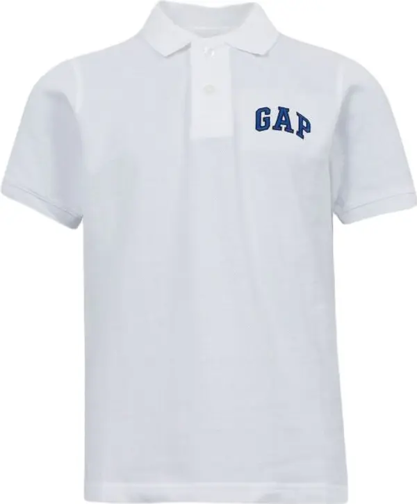 GAP GAP LOGO POLO Детска тениска, бяло, размер