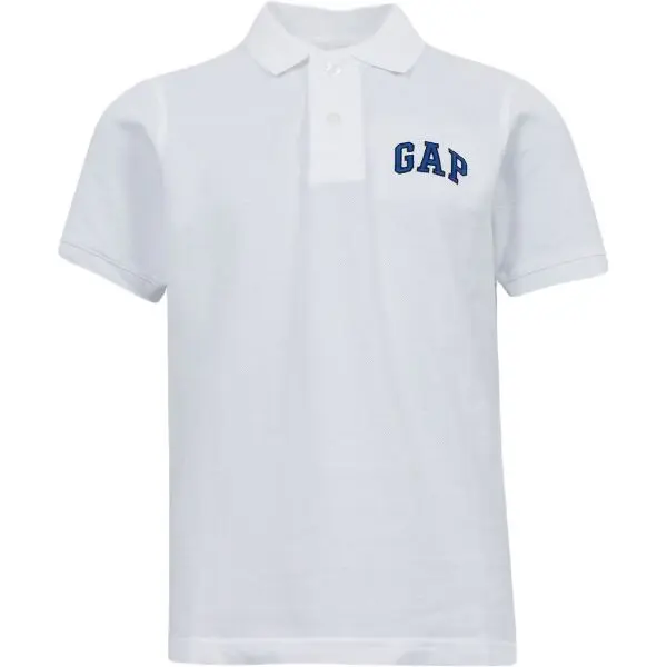 GAP GAP LOGO POLO Детска тениска, бяло, размер