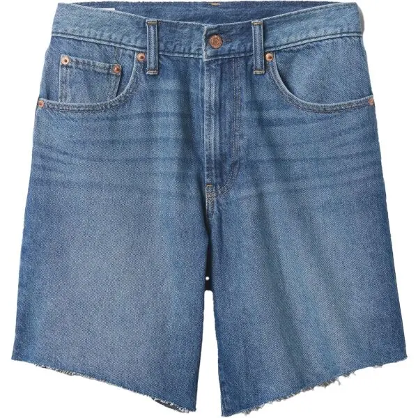 GAP GAP LOOSE BERMUDA Дамски шорти, синьо, размер