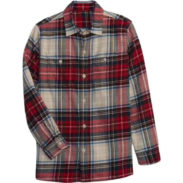 GAP GAP LS FLANNEL Момчешка риза, червено, размер