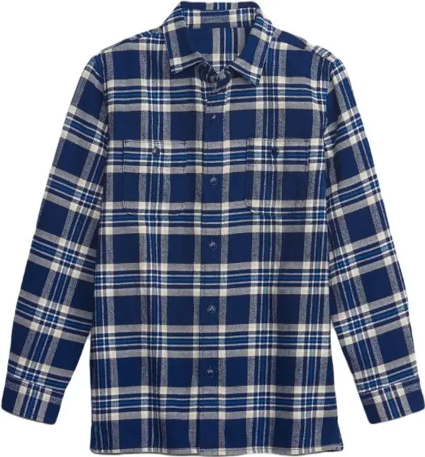 GAP GAP LS FLANNEL Момчешка риза, синьо, размер