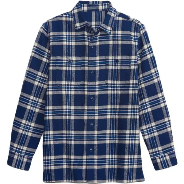 GAP GAP LS FLANNEL Момчешка риза, синьо, размер