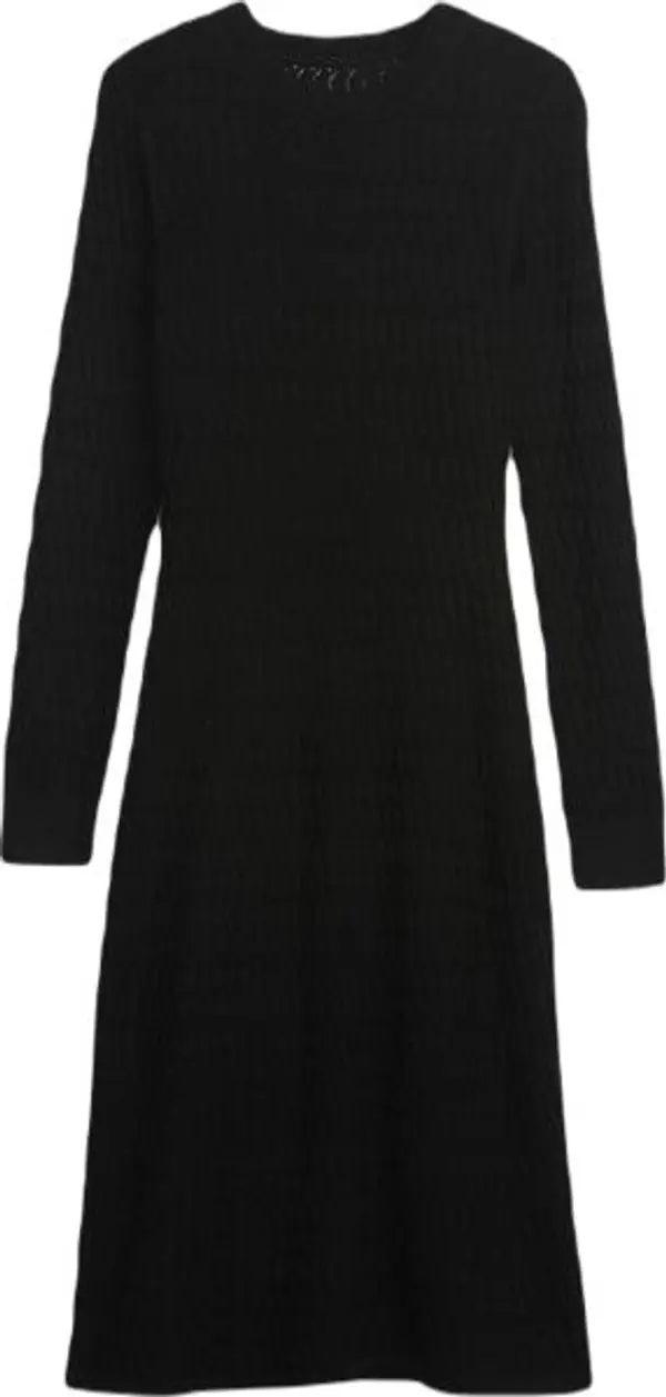 GAP GAP LS TEXTURED Дамска рокля, черно, размер