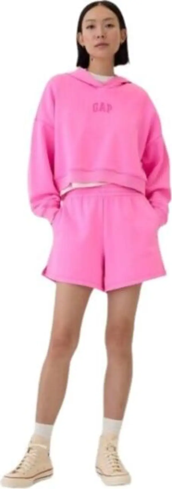GAP GAP MINI ARCH Дамски суитшърт, розово, размер