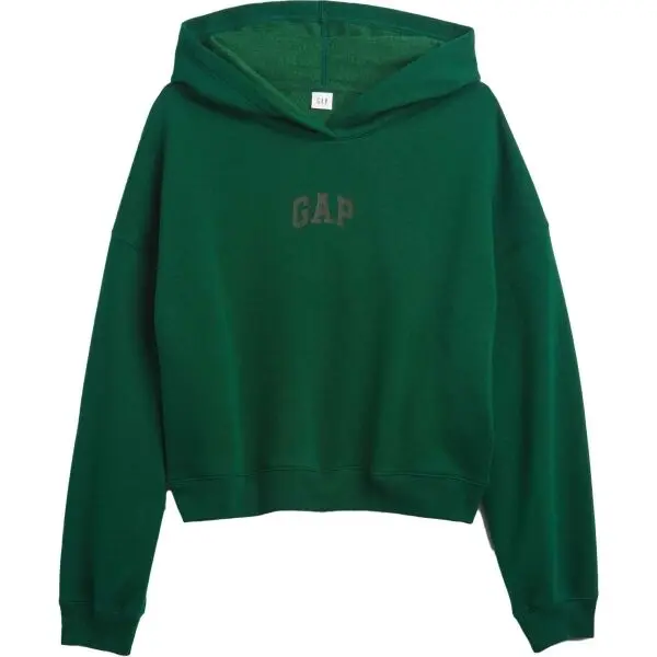 GAP GAP MINI ARCH Дамски суитшърт, зелено, размер