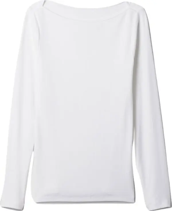 GAP GAP MOD BATEAU Дамска тениска, бяло, размер