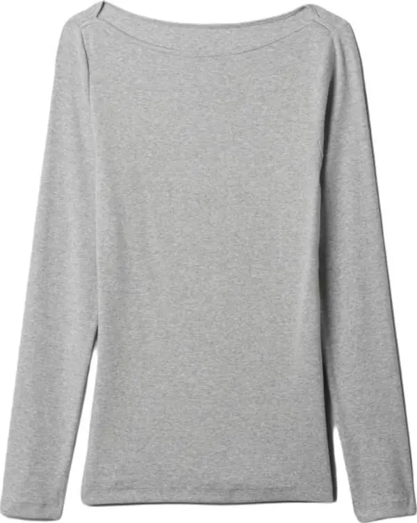 GAP GAP MOD BATEAU Дамска тениска, сиво, размер