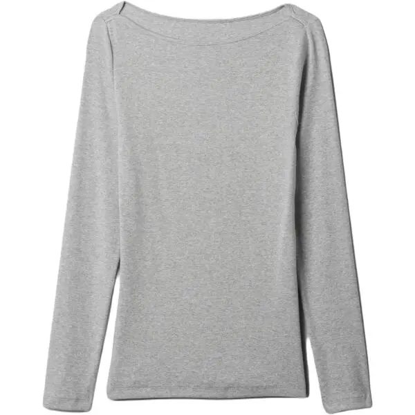 GAP GAP MOD BATEAU Дамска тениска, сиво, размер