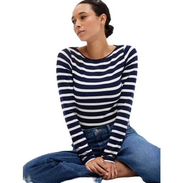 GAP GAP MOD BATEAU Дамска тениска, тъмносин, размер