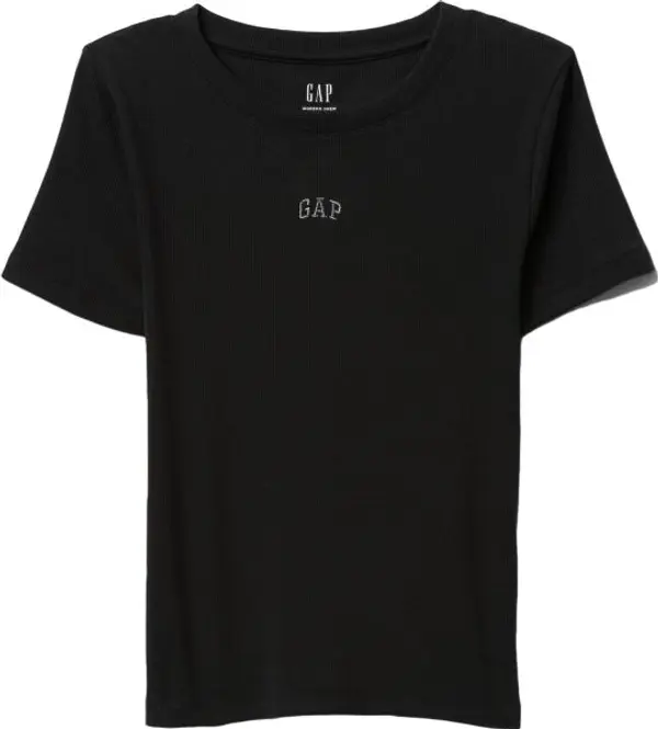 GAP GAP MOD RIB ABBRV Дамска тениска, черно, размер