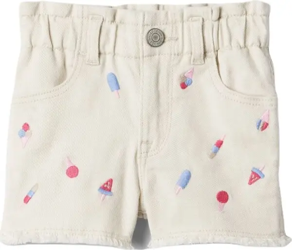 GAP GAP MOM Детски шорти, бяло, размер