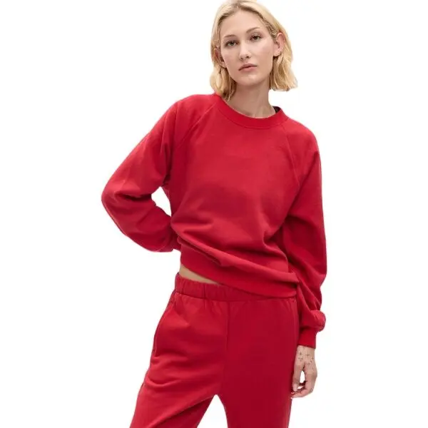 GAP GAP NEW RAGLAN CREW Дамски суитшърт, червено, размер
