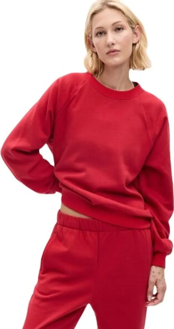 GAP GAP NEW RAGLAN CREW Дамски суитшърт, червено, размер