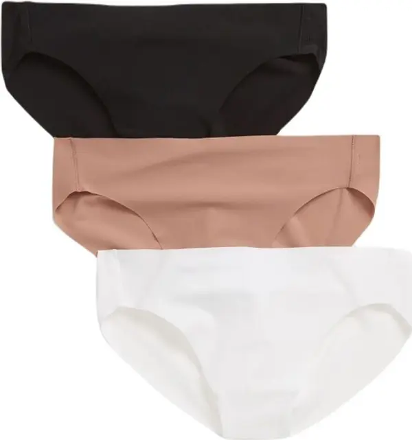 GAP GAP NO SHOW BIKINI 3PK Дамски бикини, бежово, размер