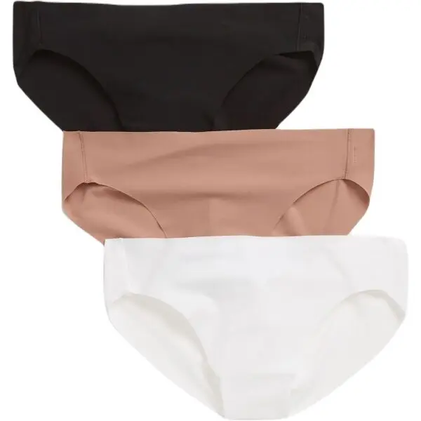 GAP GAP NO SHOW BIKINI 3PK Дамски бикини, бежово, размер