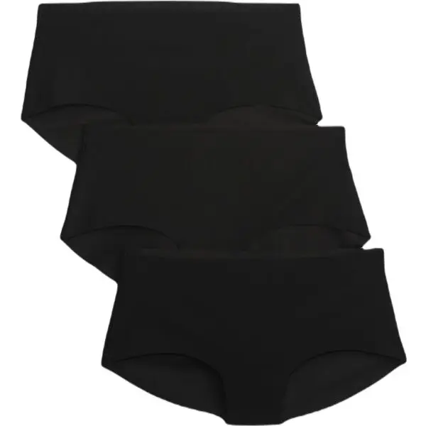 GAP GAP NO SHOW HIPSTER 3PK Дамски бикини, черно, размер