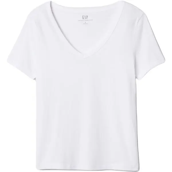 GAP GAP ORGANIC Дамска тениска, бяло, размер