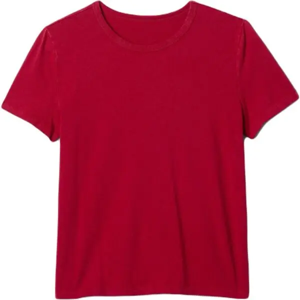 GAP GAP ORGANIC Дамска тениска, червено, размер