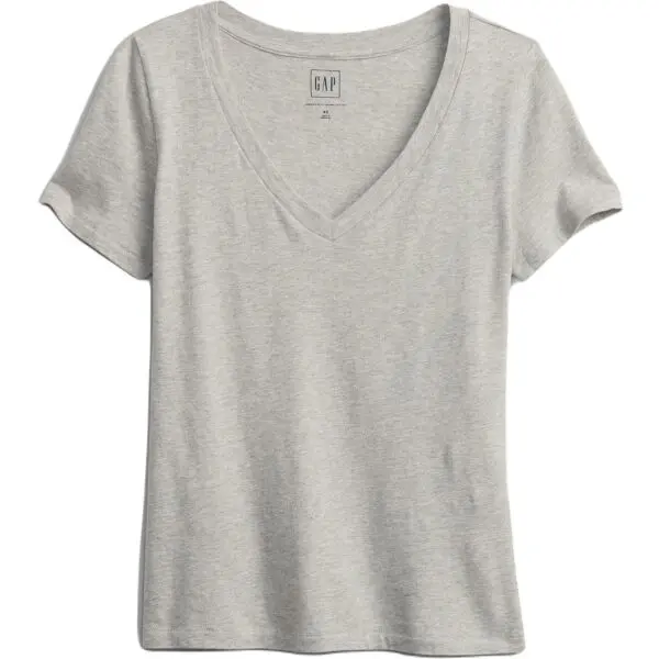 GAP GAP ORGANIC Дамска тениска, сиво, размер