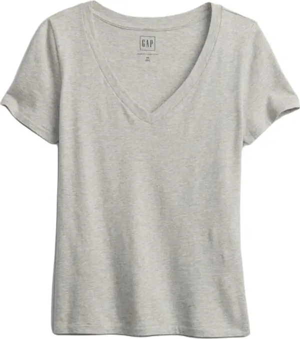 GAP GAP ORGANIC Дамска тениска, сиво, размер
