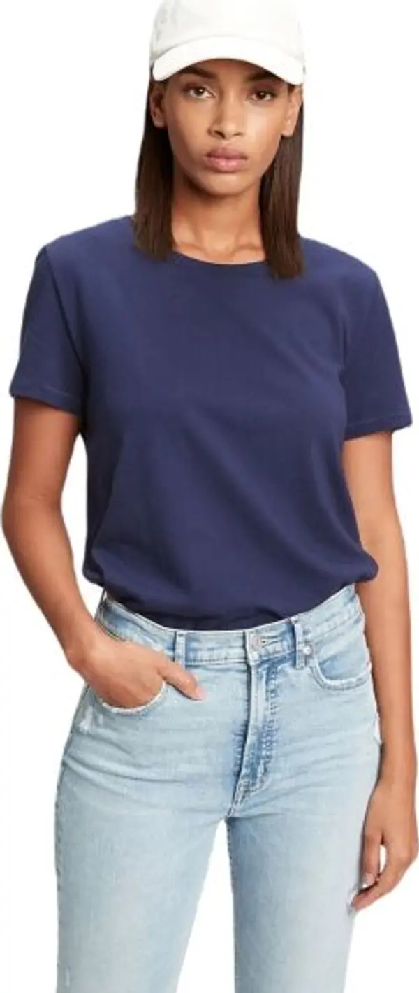 GAP GAP ORGANIC Дамска тениска, тъмносин, размер