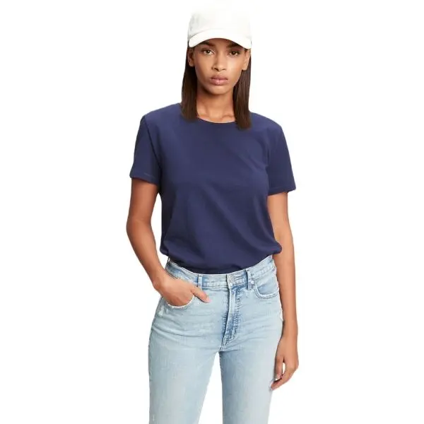 GAP GAP ORGANIC Дамска тениска, тъмносин, размер