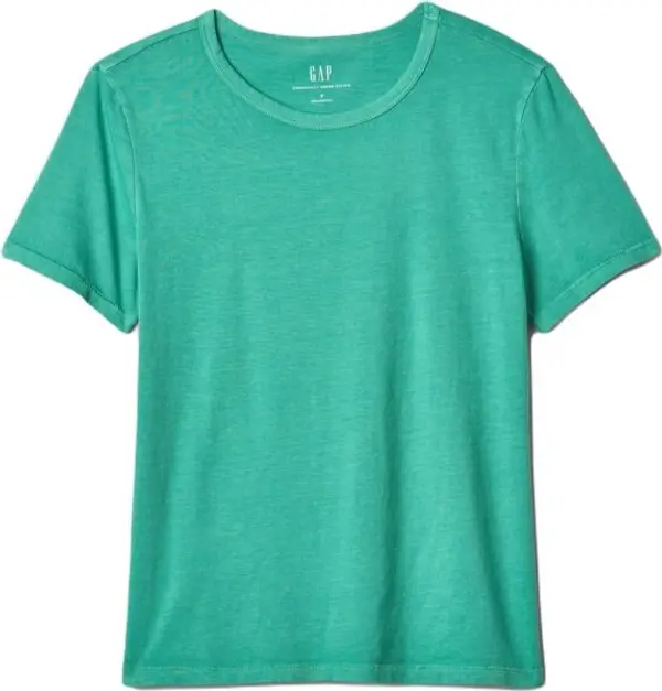 GAP GAP ORGANIC Дамска тениска, зелено, размер