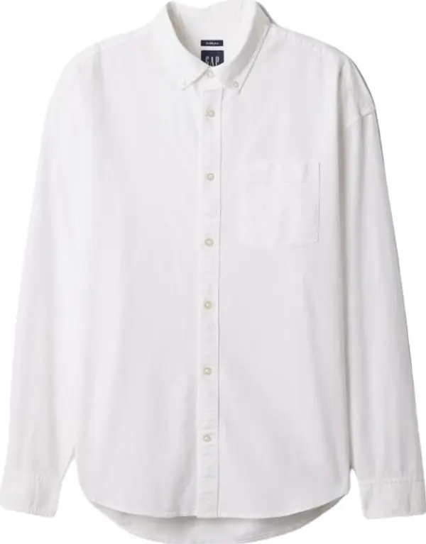 GAP GAP OXFORD Мъжка риза, бяло, размер