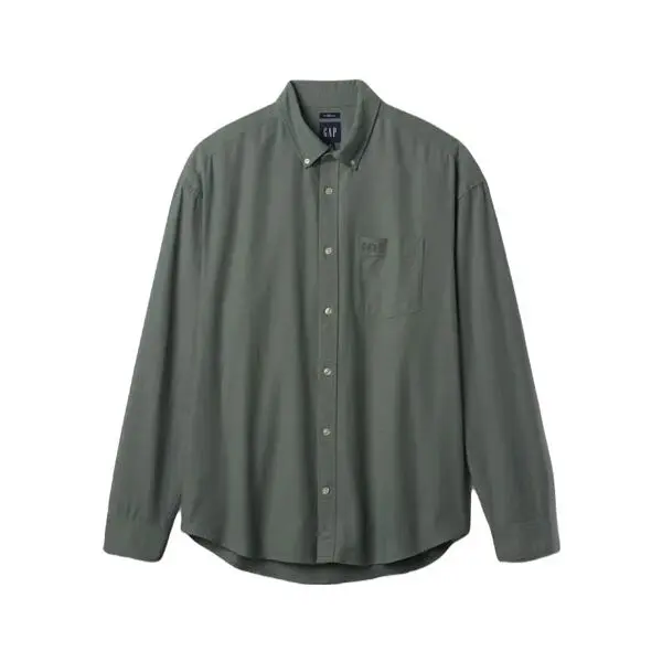 GAP GAP OXFORD Мъжка риза, khaki, размер