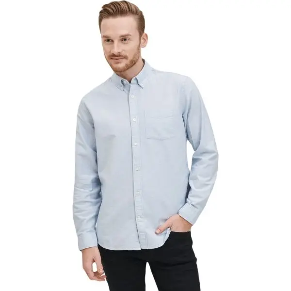 GAP GAP OXFORD Мъжка риза, светлосиньо, размер