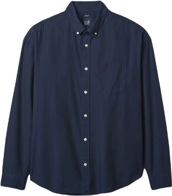 GAP GAP OXFORD Мъжка риза, тъмносин, размер