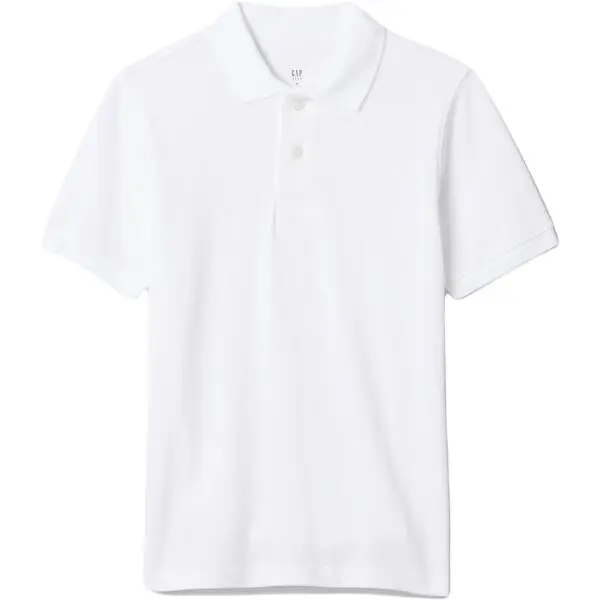 GAP GAP PIQUE Момчешка тениска, бяло, размер