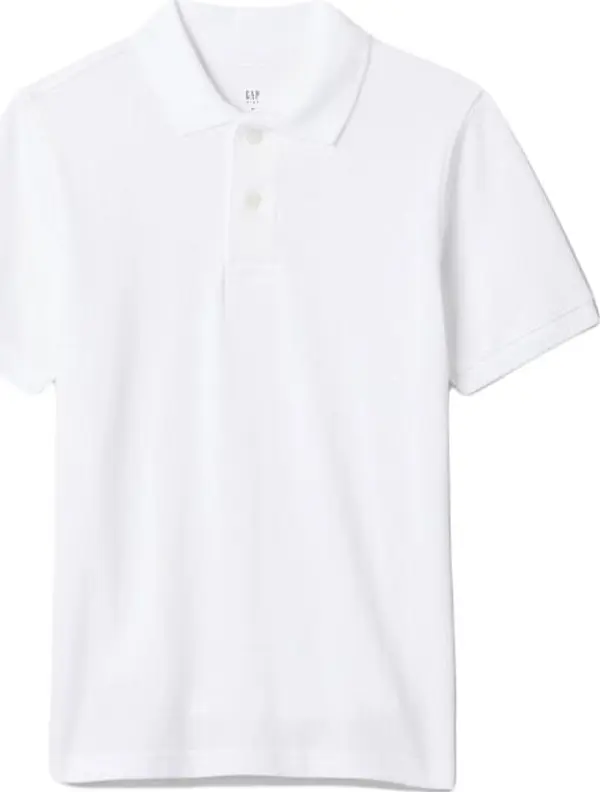 GAP GAP PIQUE Момчешка тениска, бяло, размер