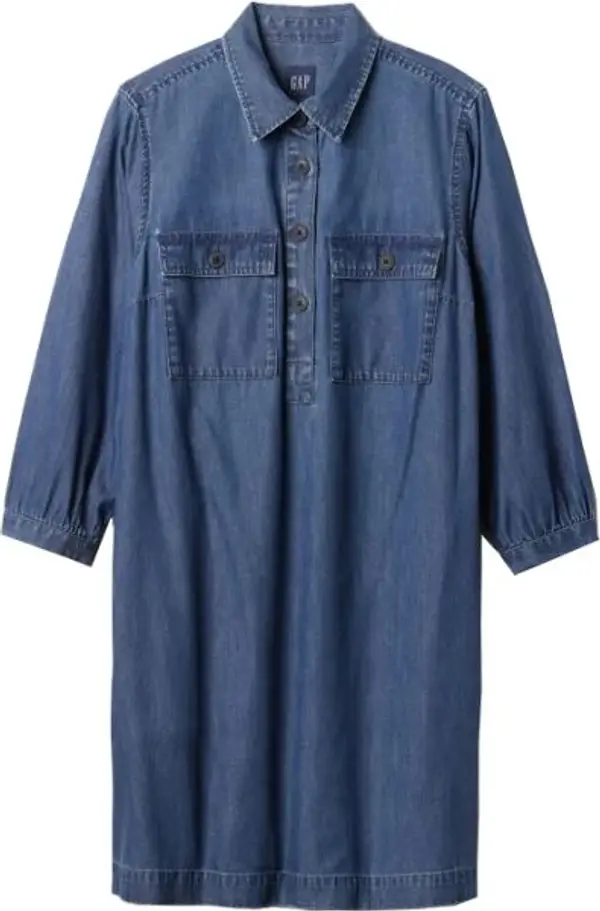 GAP GAP POCKET POPOVER MINI Дамска рокля, тъмносин, размер