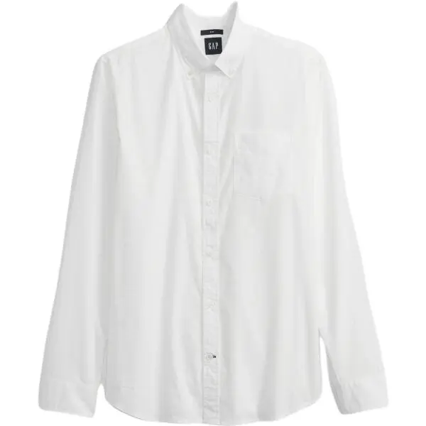 GAP GAP POPLIN Мъжка риза, бяло, размер