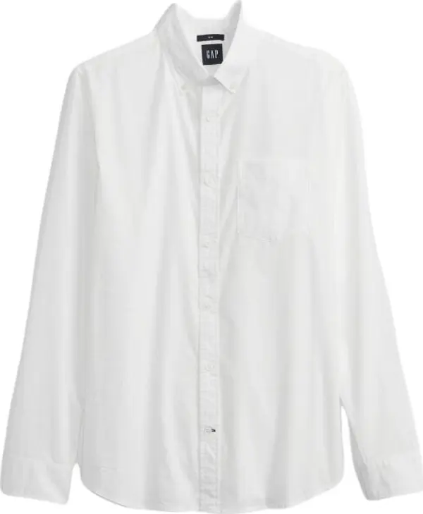 GAP GAP POPLIN Мъжка риза, бяло, размер