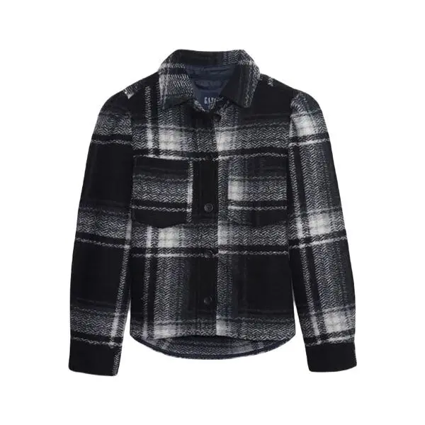 GAP GAP PUFF SLEEVE CROP Дамско яке, черно, размер