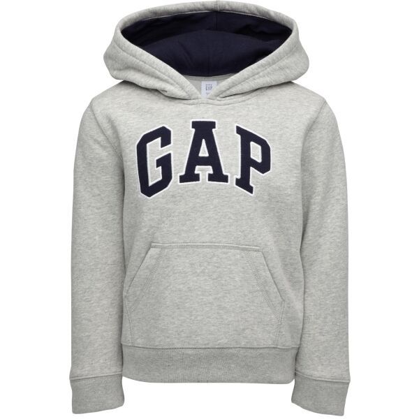 GAP GAP PULLOVER LOGO Суитшърт за момчета, сиво, размер