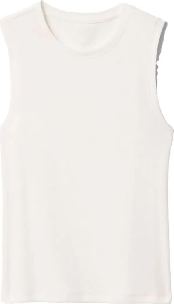 GAP GAP RIB SHELL Дамски топ, бяло, размер