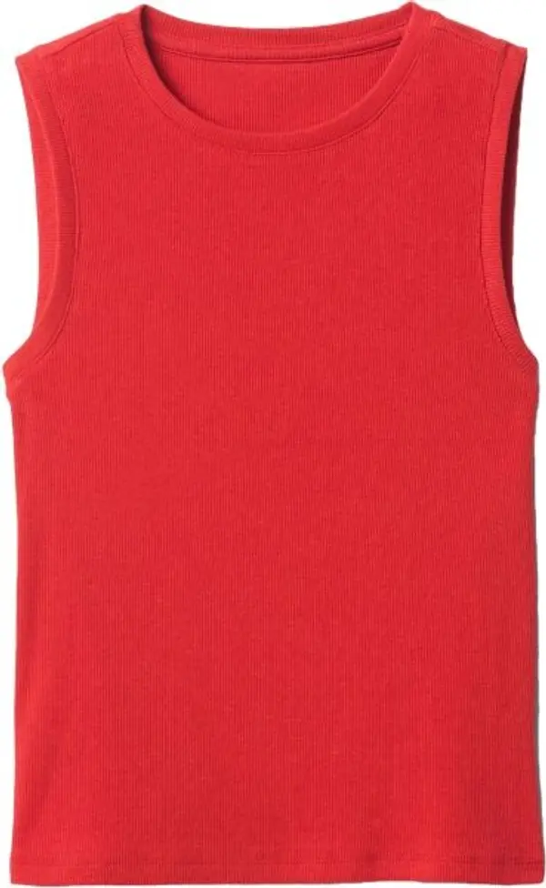 GAP GAP RIB SHELL Дамски топ, червено, размер